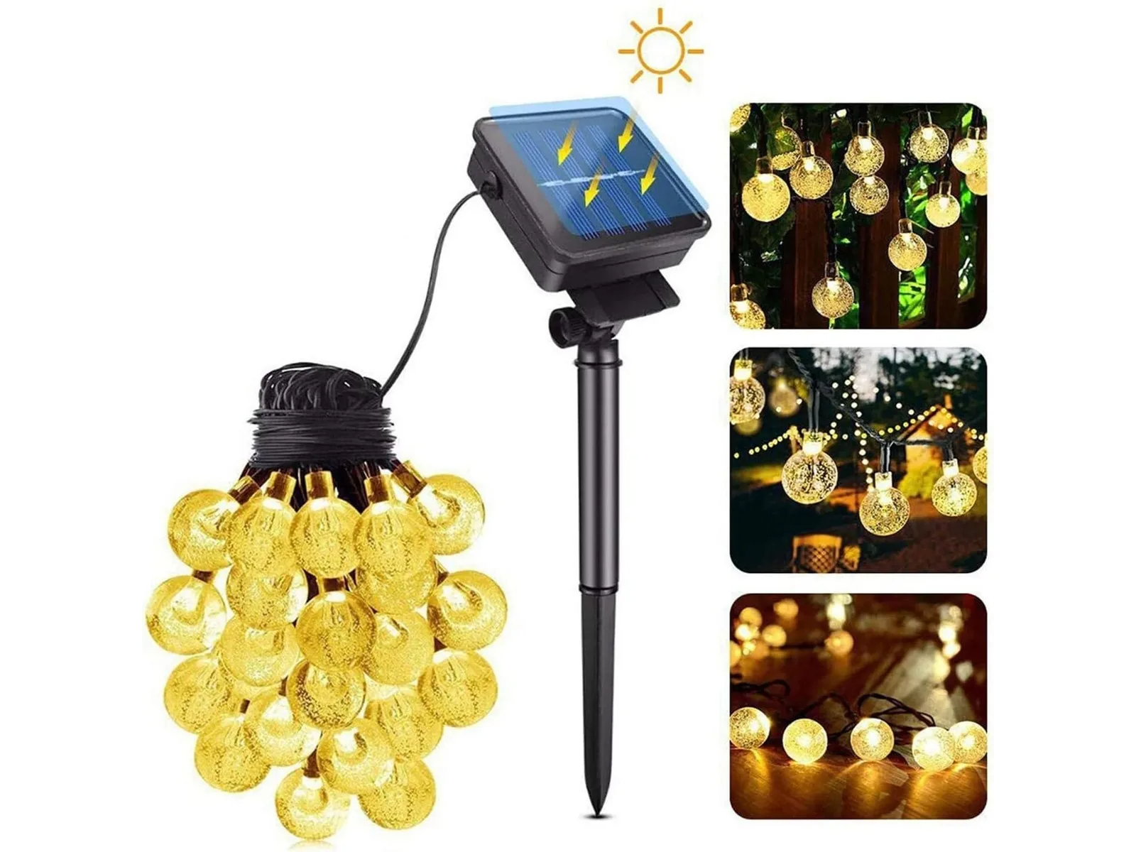 Guirnalda Solar bolitas