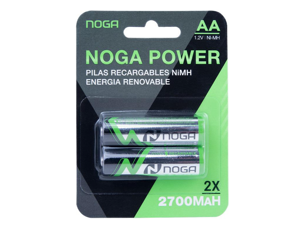 bateria recargable AA NOGA POWER x2