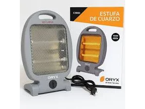 Estufa cuadrada 2 velas oryx
