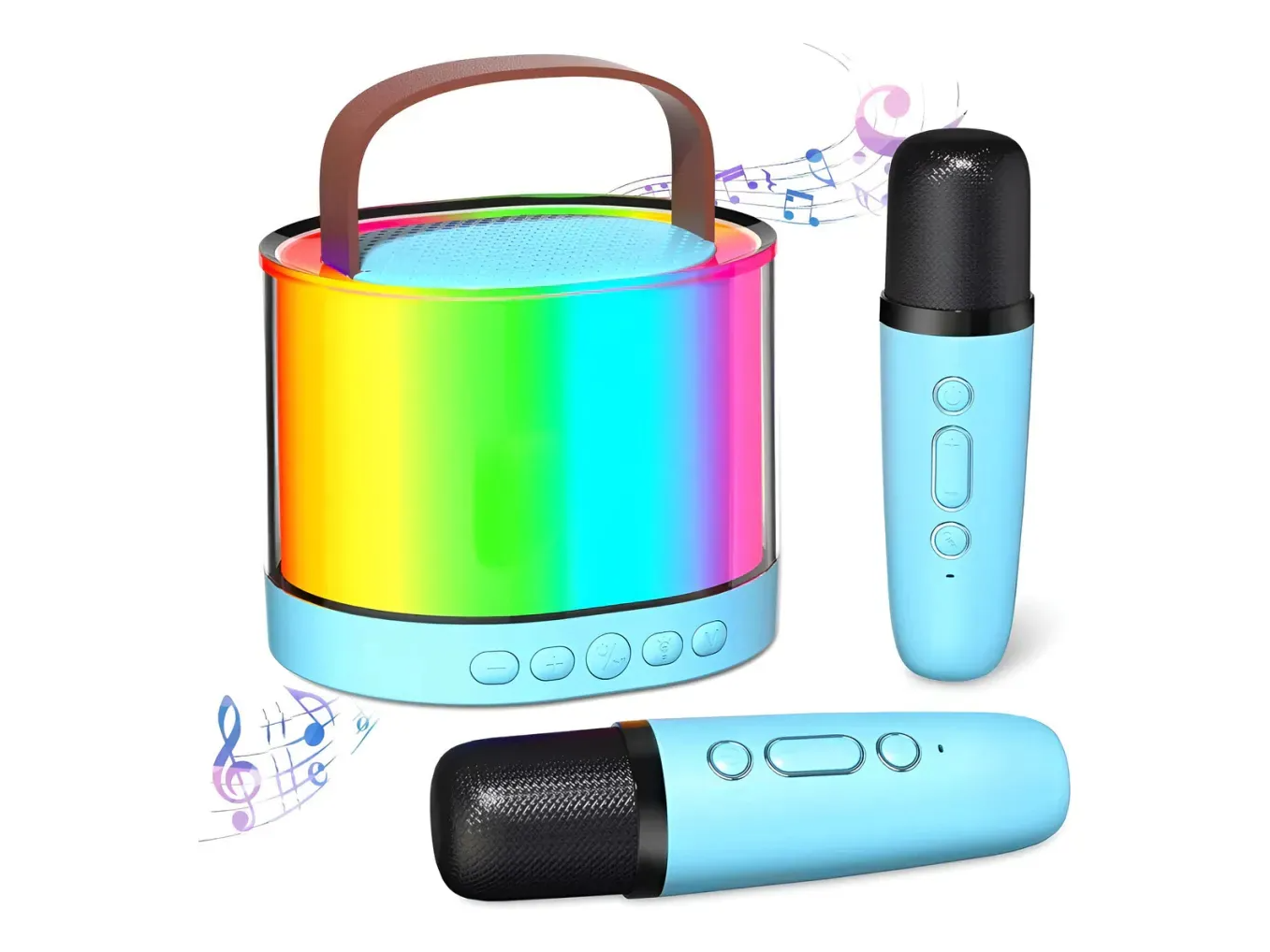 Parlante con 2 microfono k52 onica