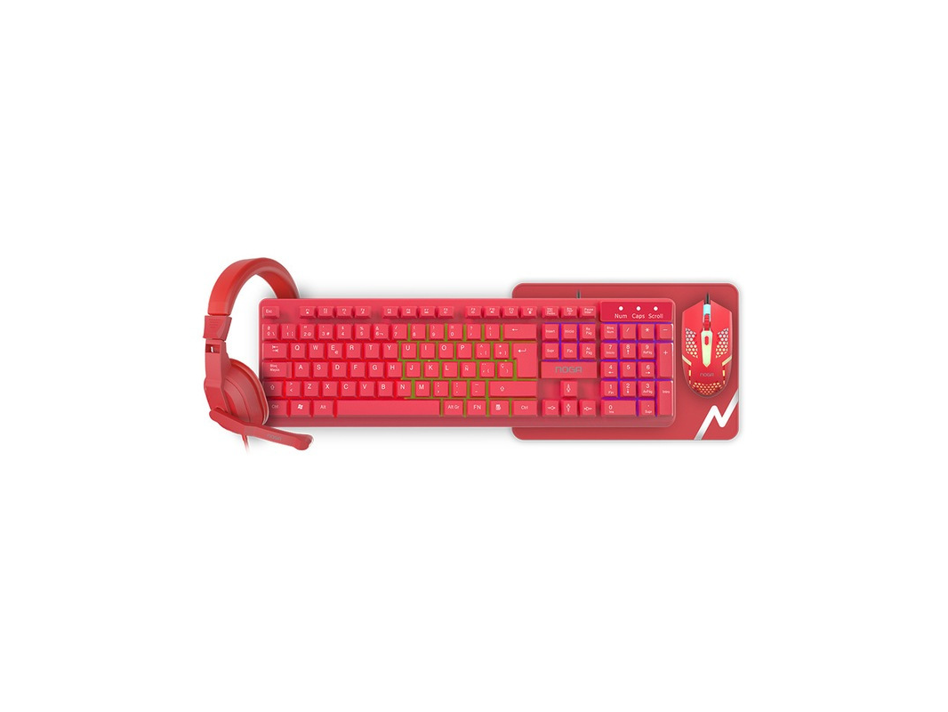 Combo gamer 4/1 ROJO