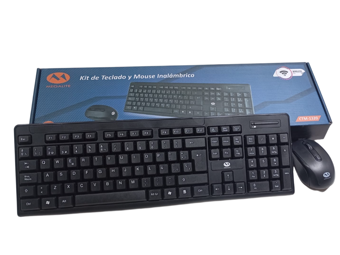 Teclado y mouse inalambrico megalite