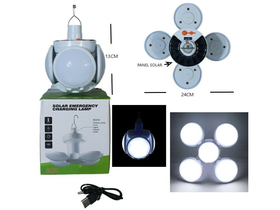 Lampara camping solar