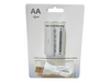 Bateria recargable AA USB blister X2