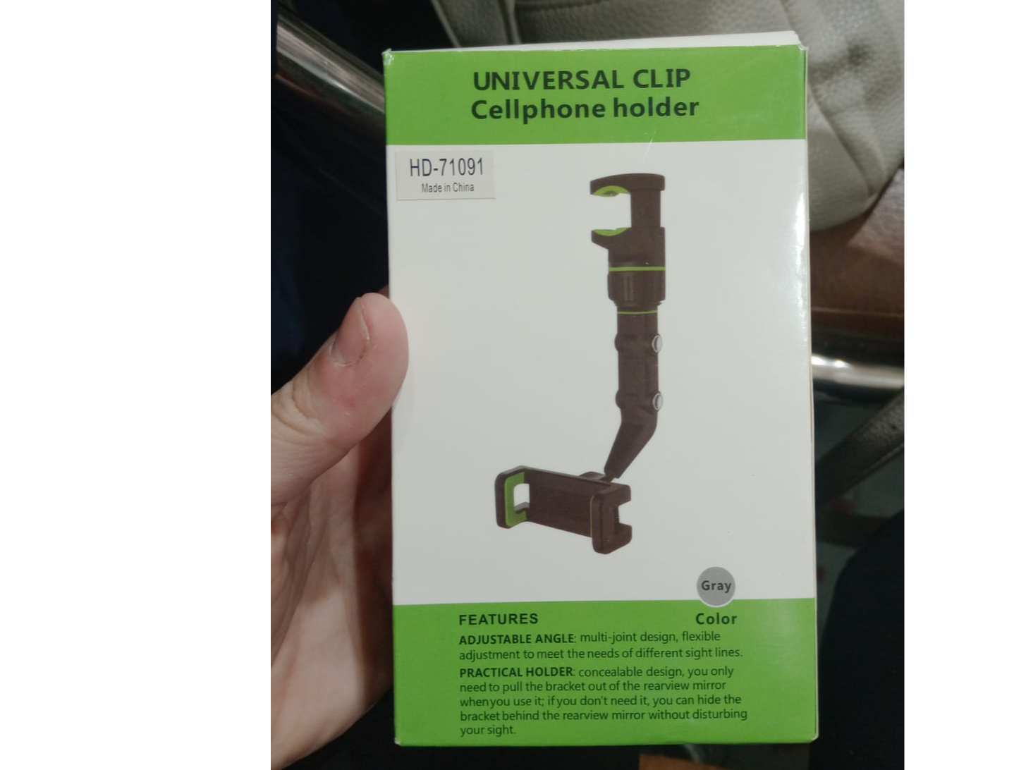 Soporte celu auto Retrovisor