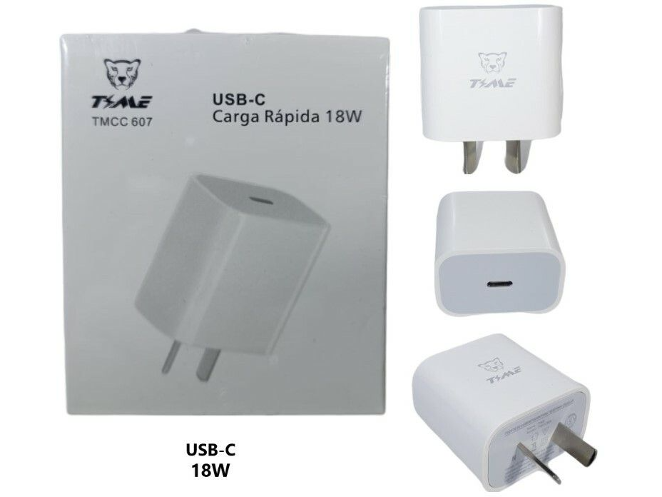 Cargador rapido TIME usb c 18w