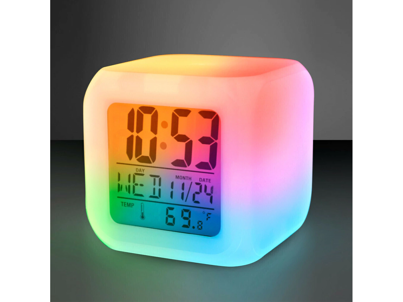 Reloj despertador cubo