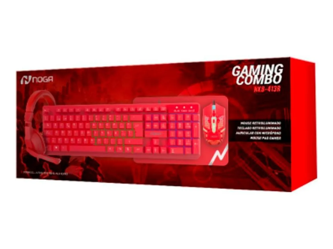 Combo gamer 4/1 ROJO