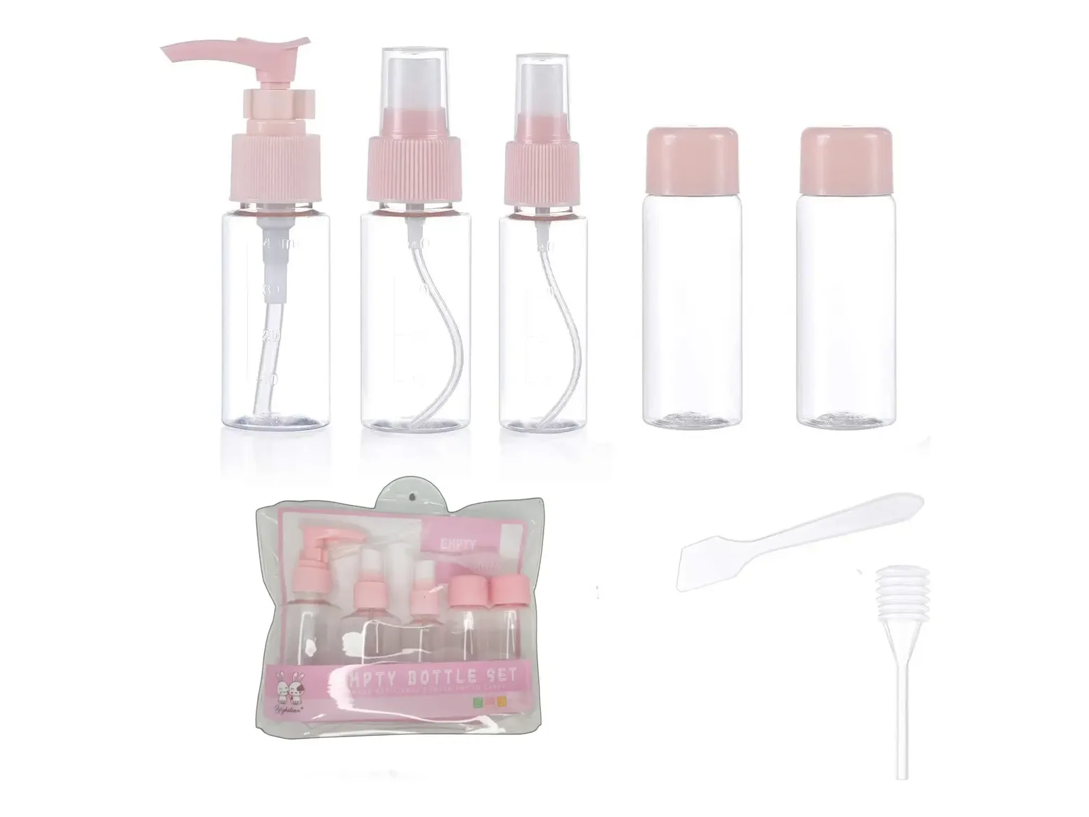 set de viaje x 5 pza