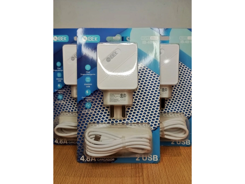 Cargador rapido ibek dos usb 4802