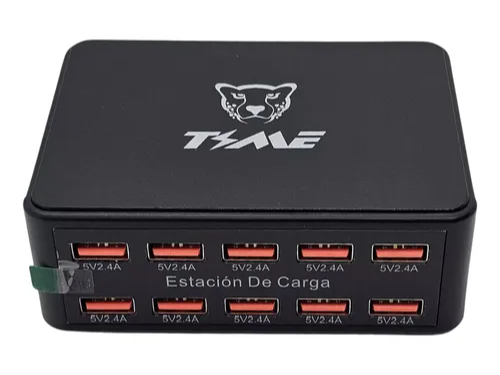 Estacion de carga 10 puertos 60 w