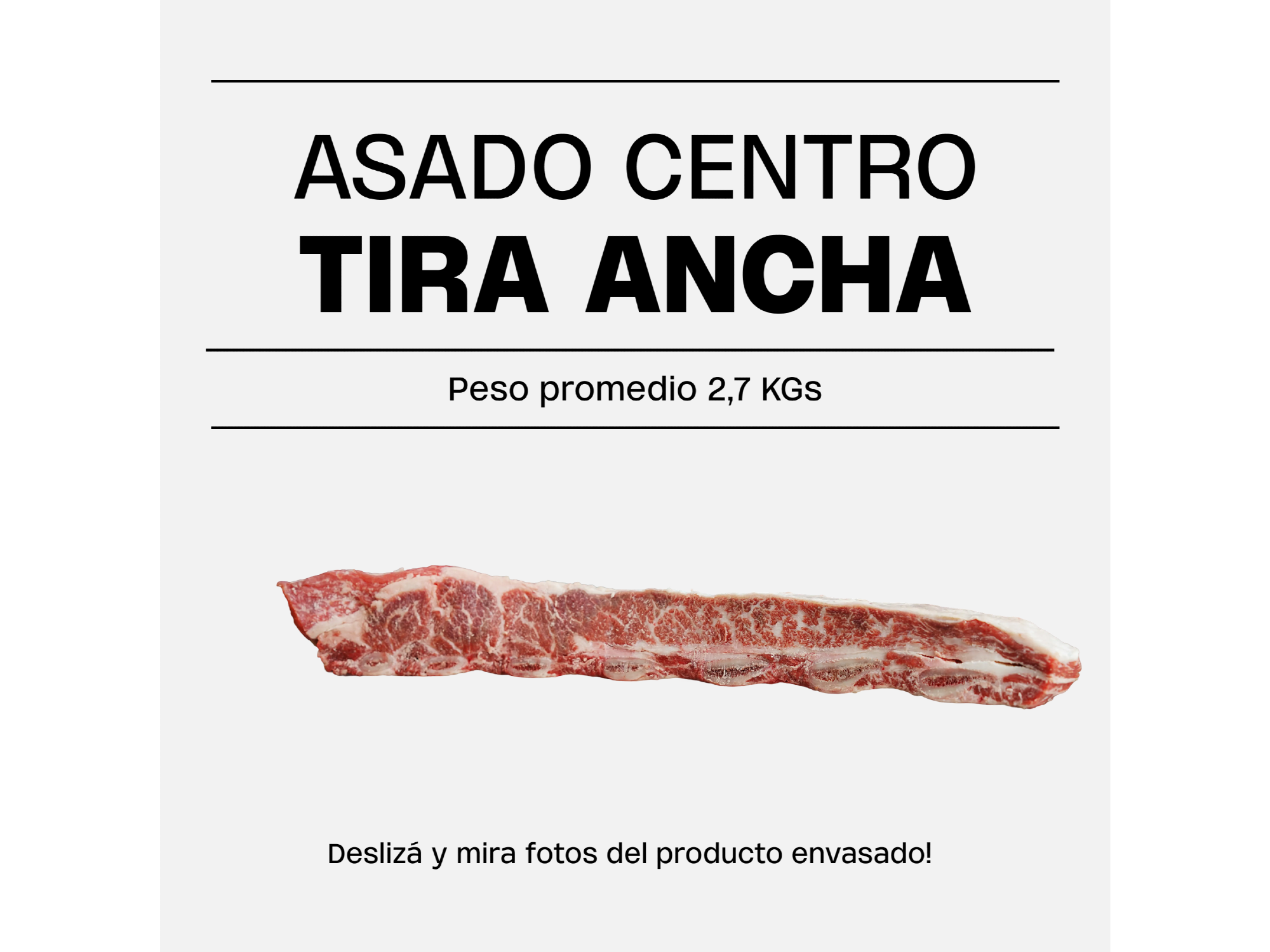Asado Centro Selección Tira Ancha