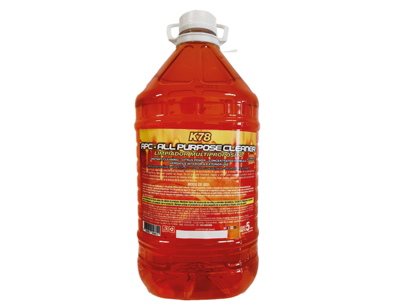 A912 - APC K78 LIMPIADOR MULTI PROPOSITO 5 LT