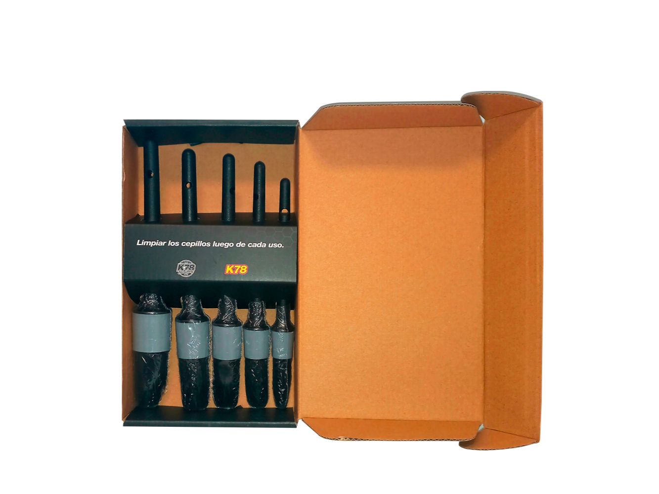 654 - SET 5 PINCELES CAR DETAILING. MEDIDAS 10" 12" 14" 16" 18