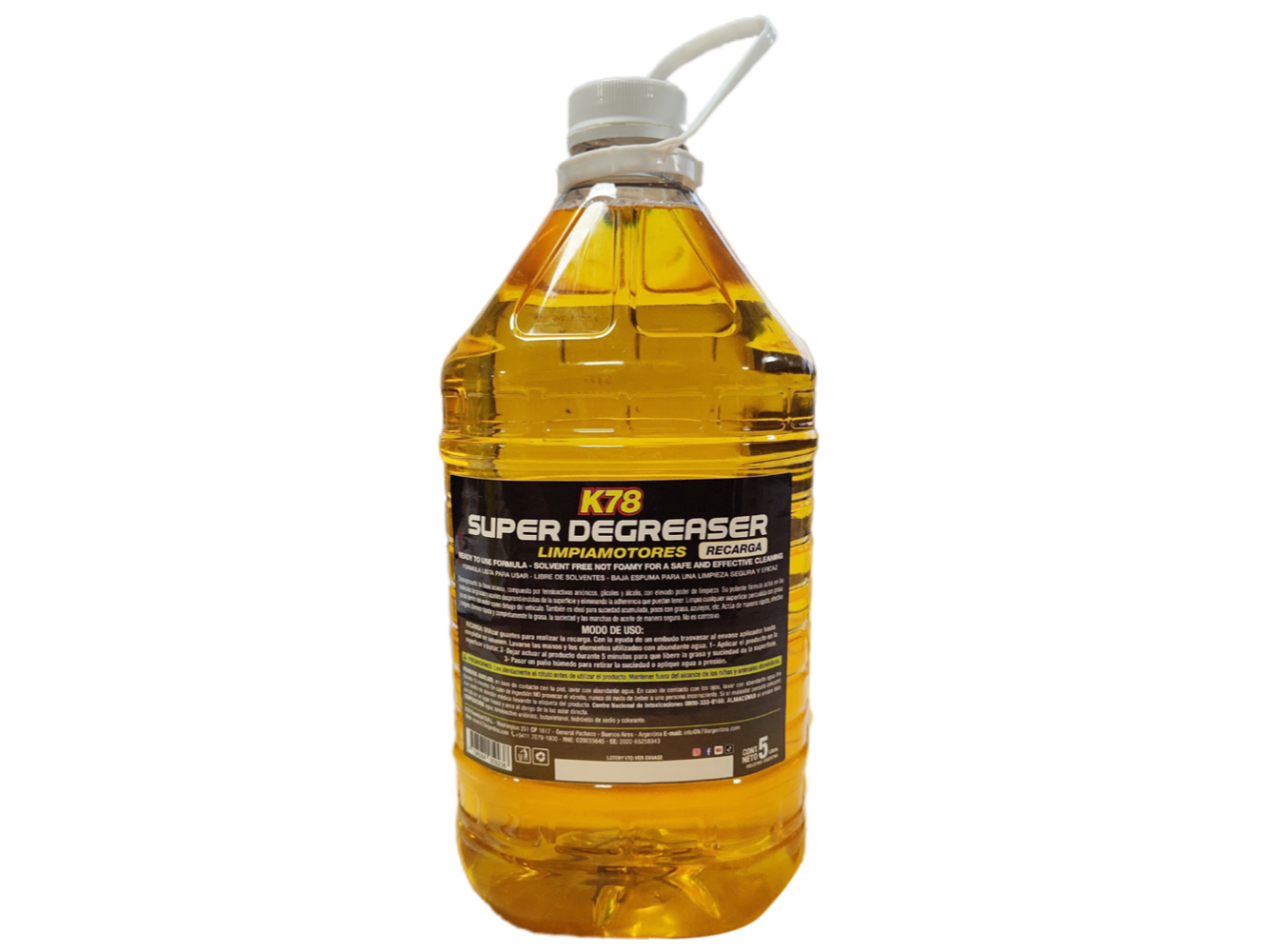 A304 - SUPER DEGREASER (LIMPIA MOTORES) LISTO PARA USAR 5LTS