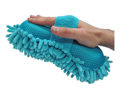 AJ24 - ESPONJA MICROFIBRA EN CHENILLE CON CINTA DE AGARRE