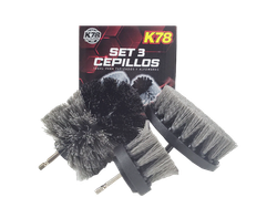 656 - SET X3 CEPILLOS TAPIZADOS Y ALFOMBRAS (TALADRO)