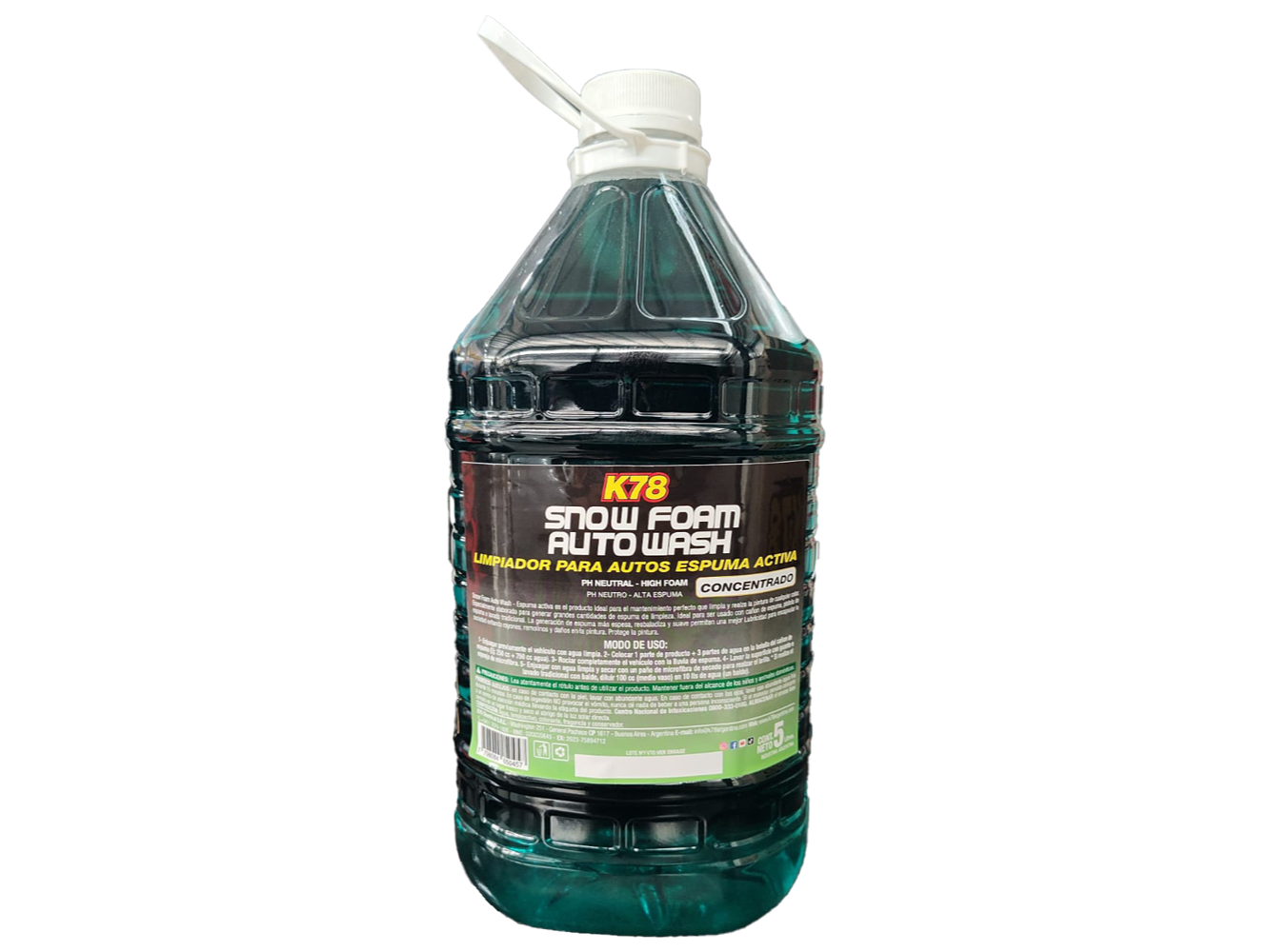 A805 - SNOW FOAM ESPUMA ACTIVA 5 LT RINDE 1:200