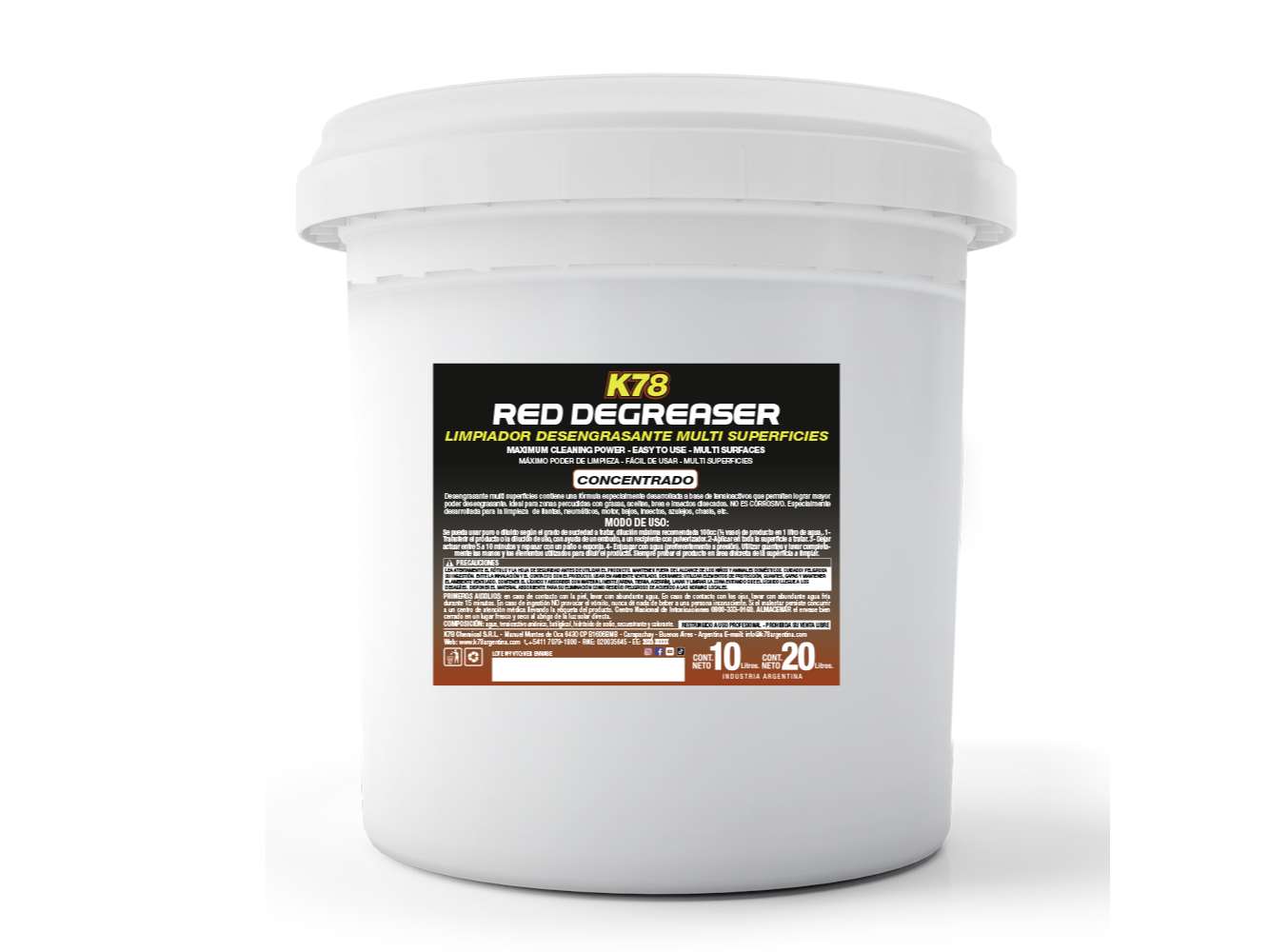 819 - LIMPIA LLANTAS/QUITA BICHOS 10LTS (CONCENTRADO)