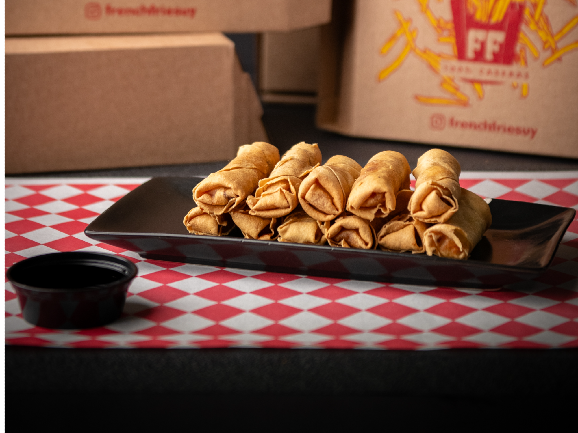 Arrolladitos Primavera + Dip De Soja