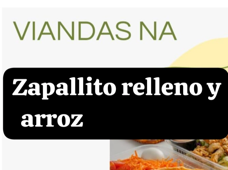 Zapallito relleno y arroz