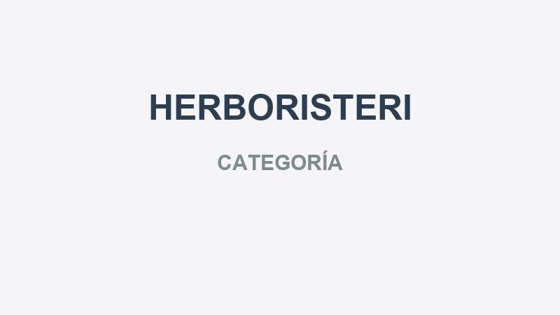 HERBORISTERI