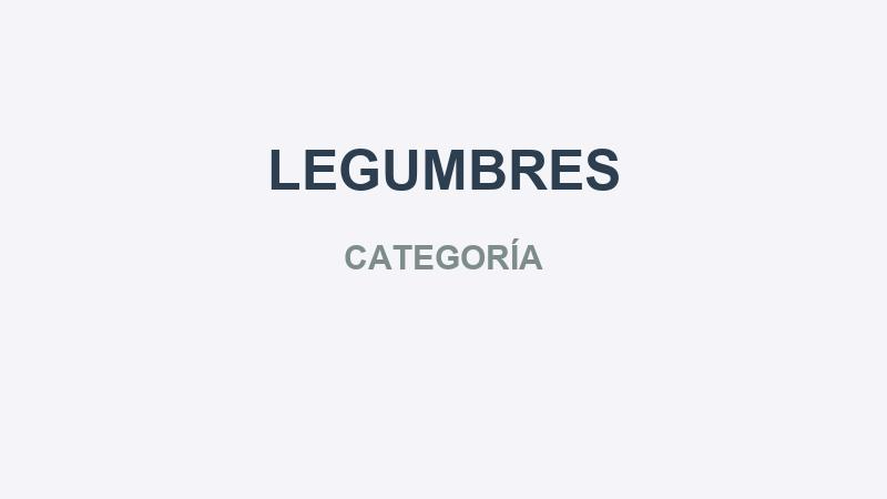 LEGUMBRES
