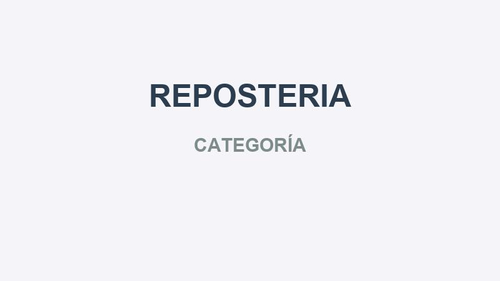 REPOSTERIA