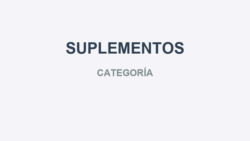 SUPLEMENTOS