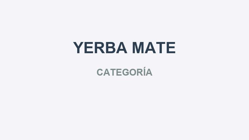 YERBA MATE