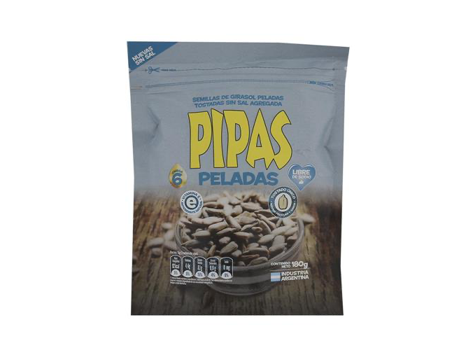 PIPAS PELADA SIN SAL X 180 G