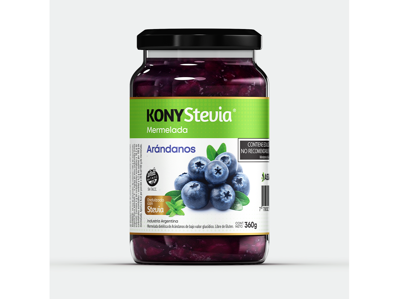 MERMELADA KONY ARANDANO 360 G C/STEVIA