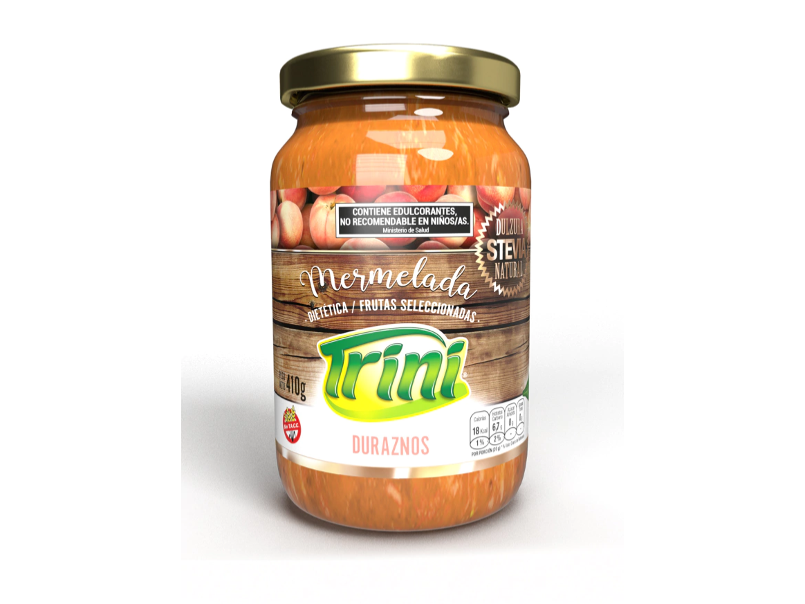 MERM. DURAZNO C/STEVIA TRINI 410 GR