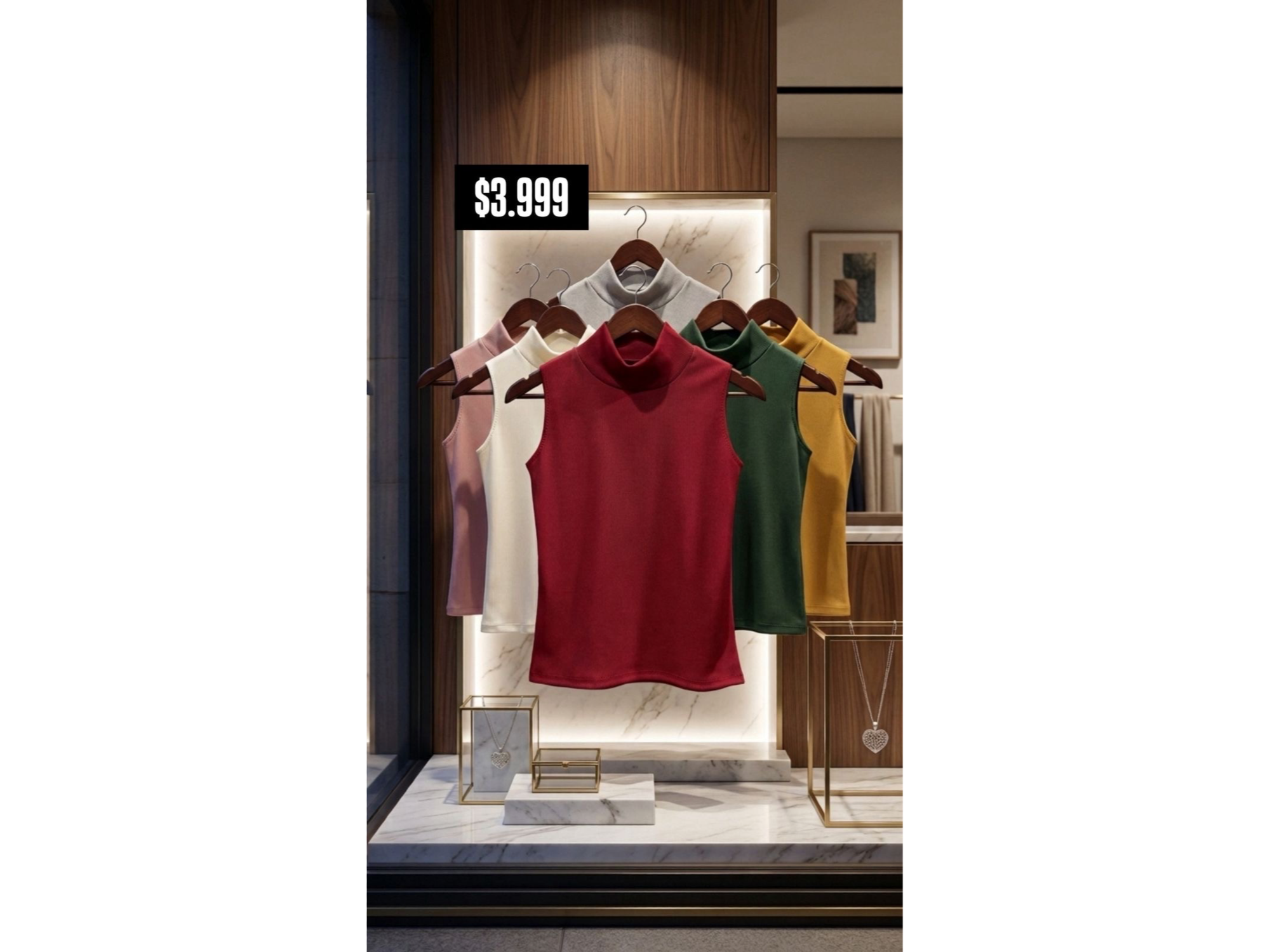 Remera corta cuello