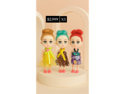 Muñeca x 3