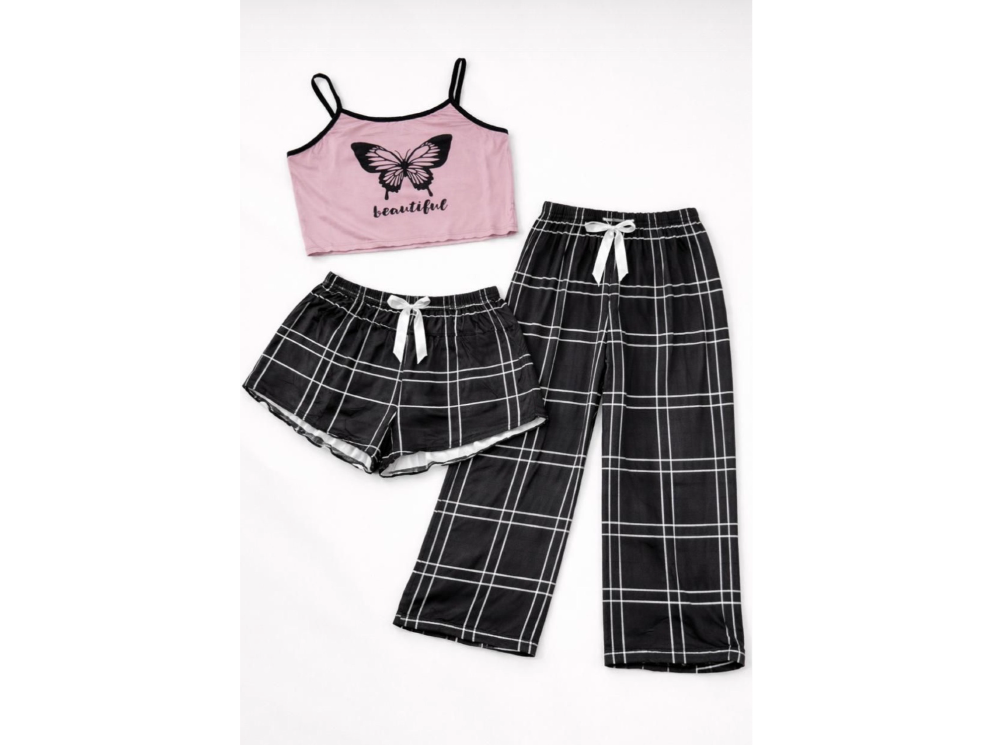 Pijama de dama 3 piezas