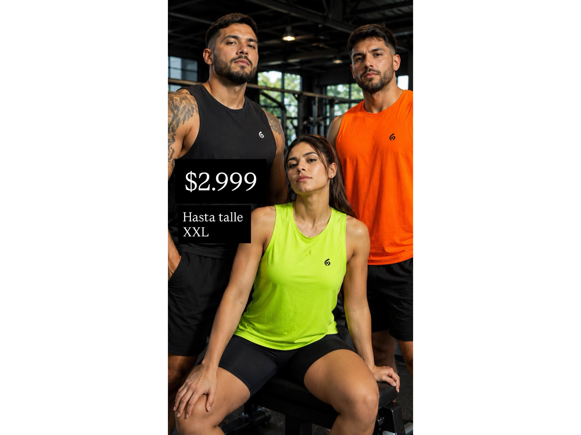 musculosa deportiva unisex