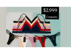 Conjunto encaje de dama
