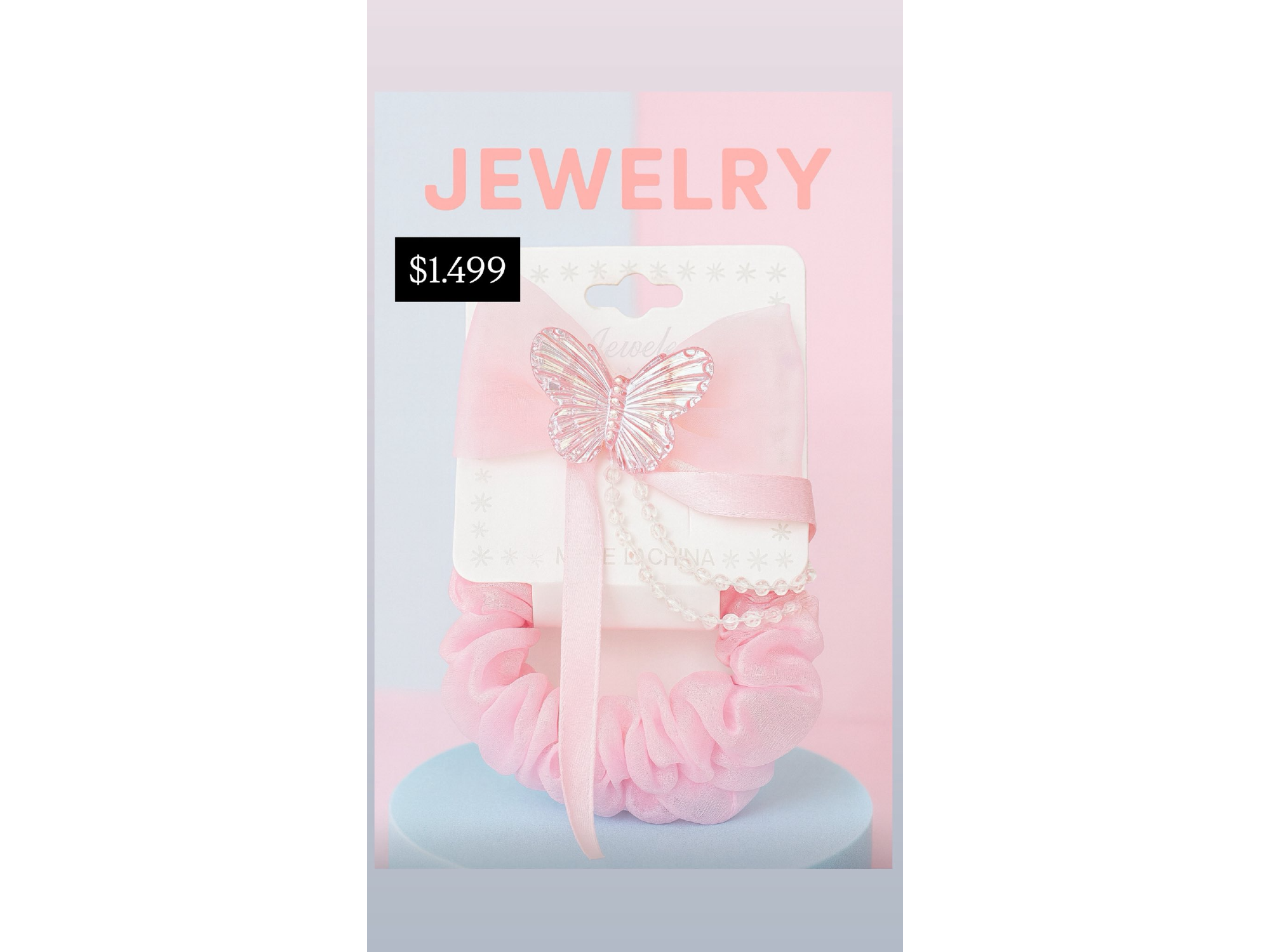 Colita moño mariposa