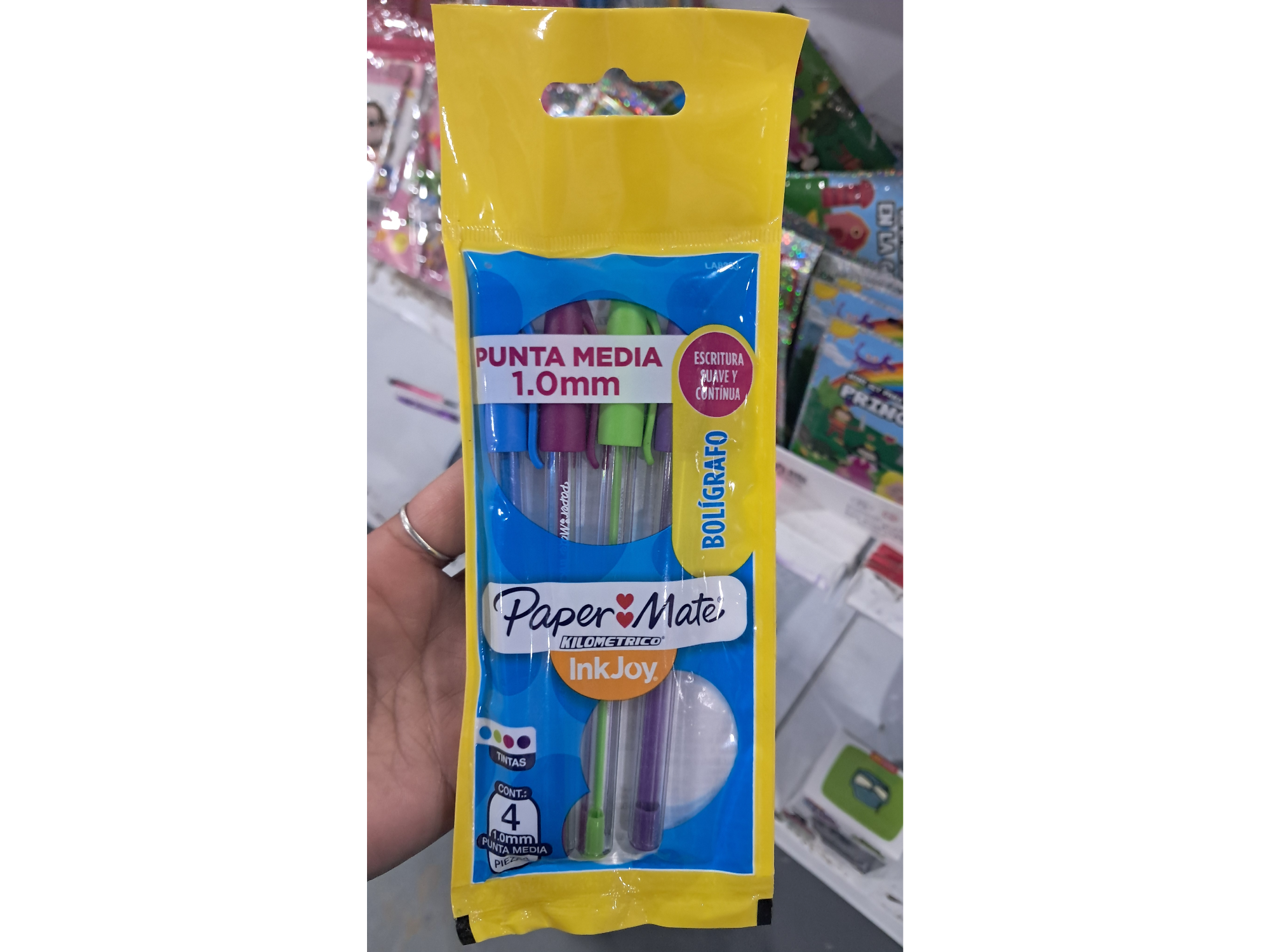 Lapicera x4 de colores