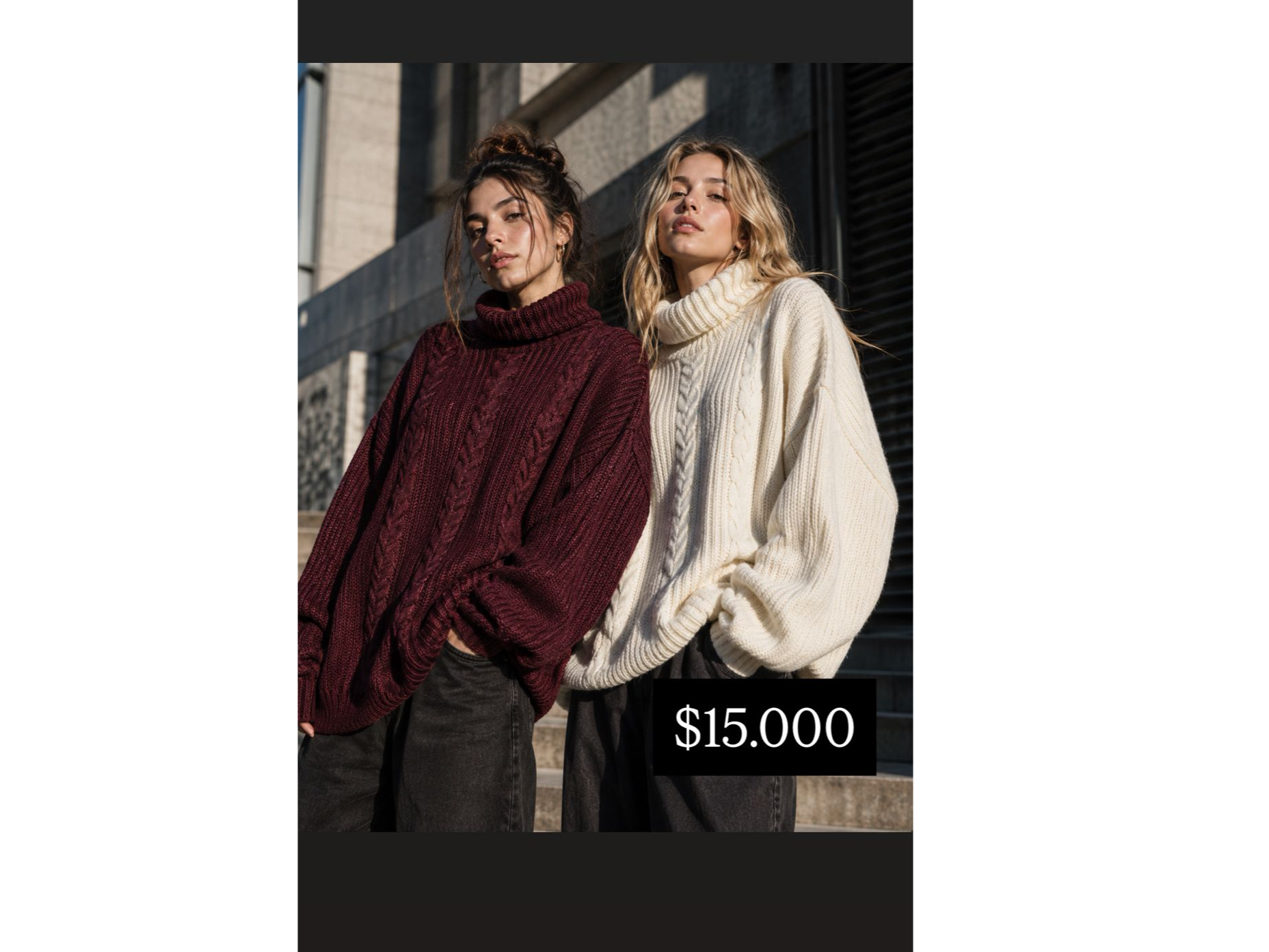 sweter con cuello