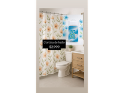 cortina de baño