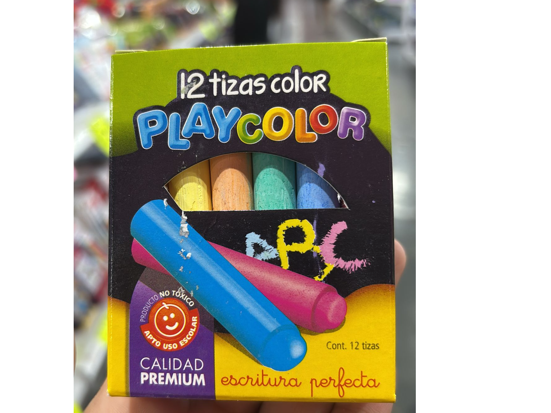 Tizas x 12 de colores