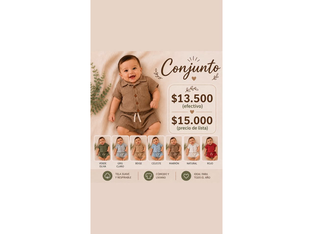 conjunto de bebe