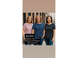 REMERA DE SEÑORA DE FIBRANA