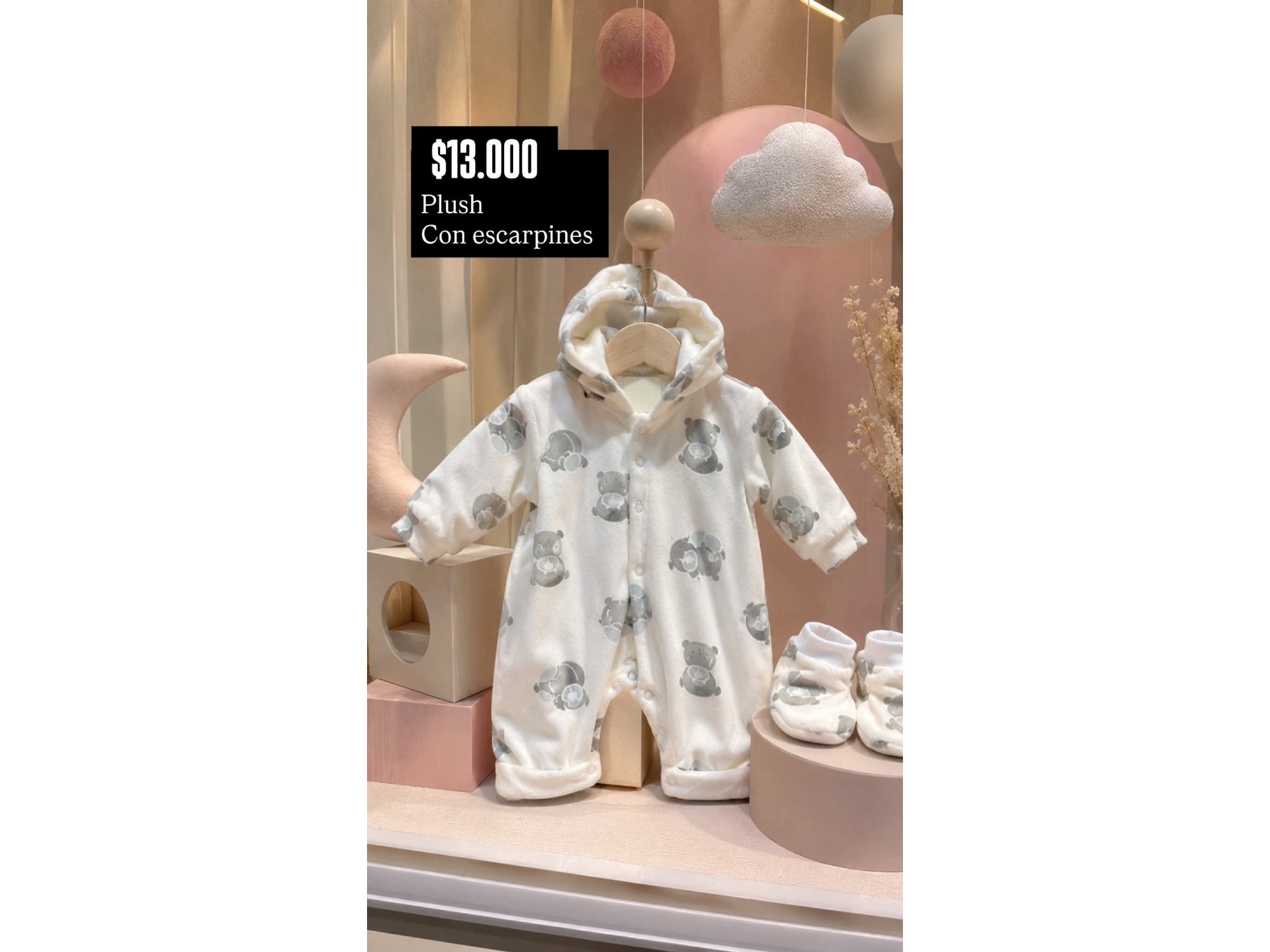 conjunto de plush con escarpines