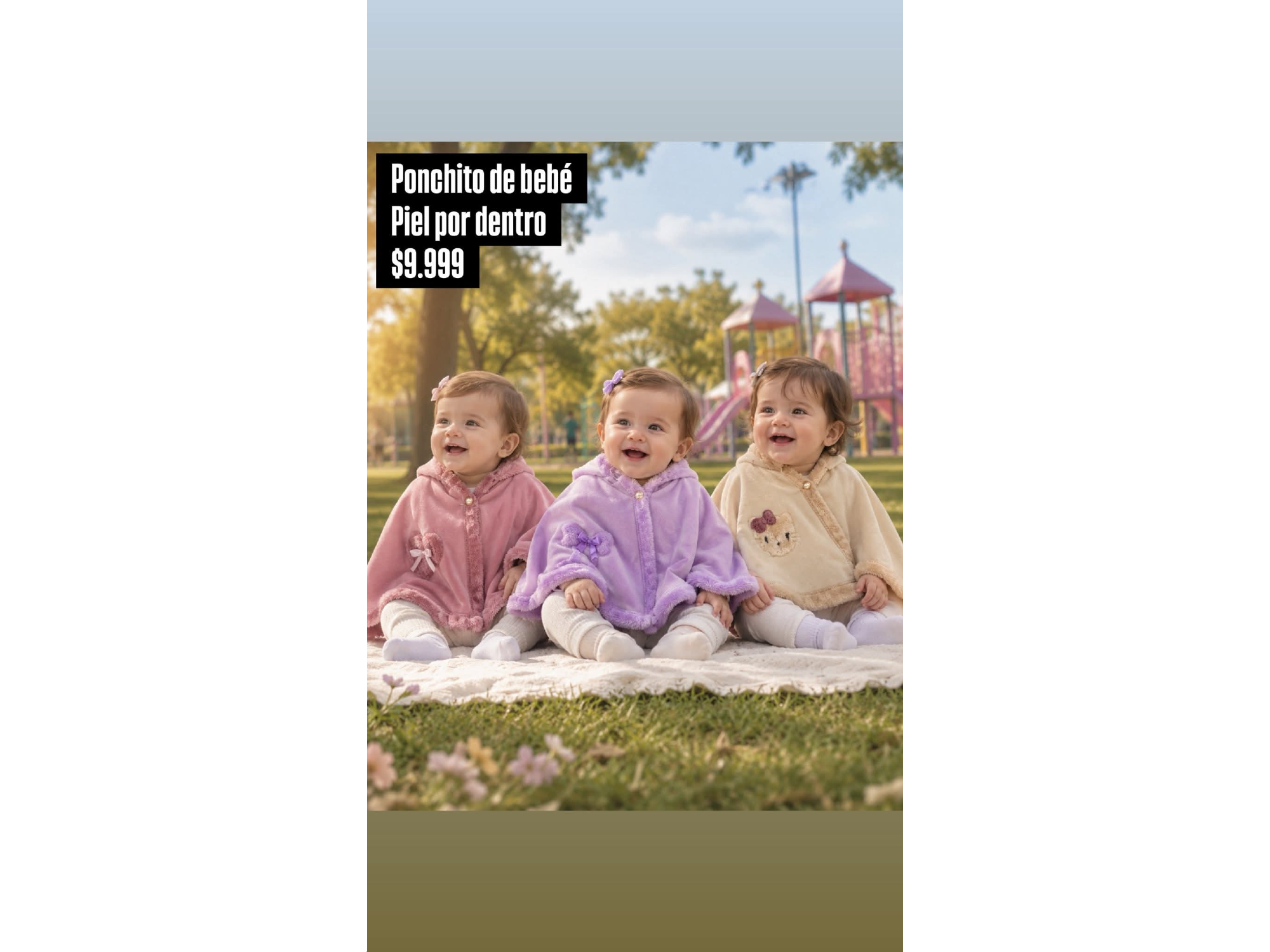 Poncho de bebe
