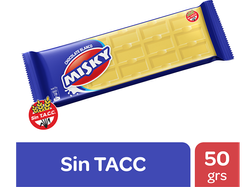 Chocolate Celofan Misky Blanco x 50gs x 21u