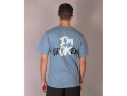 Remera Regular Broken Azulino
