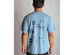 Remera Regular Los Angeles Azulino